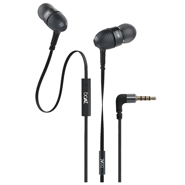 Buy boAt BassHeads 228 Wired Earphone with Mic In Ear Black